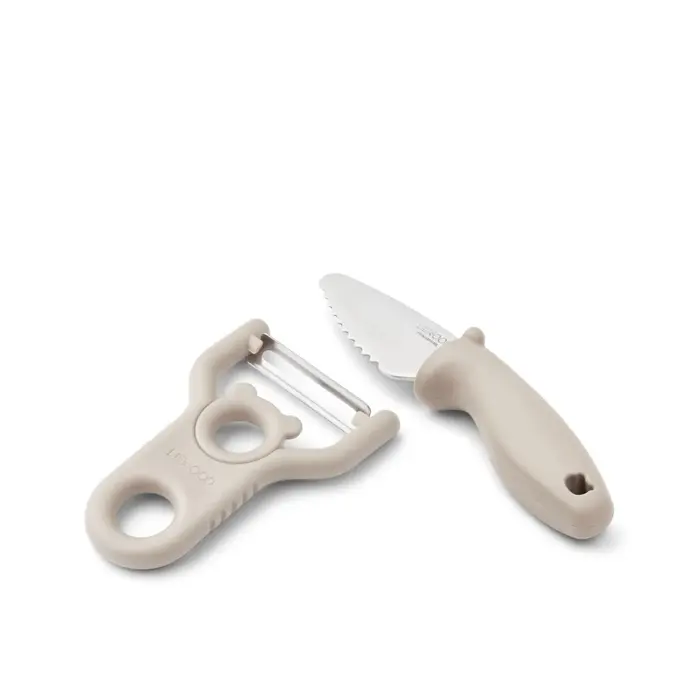Liewood Pertense Peeler & Knife Set | Sandy