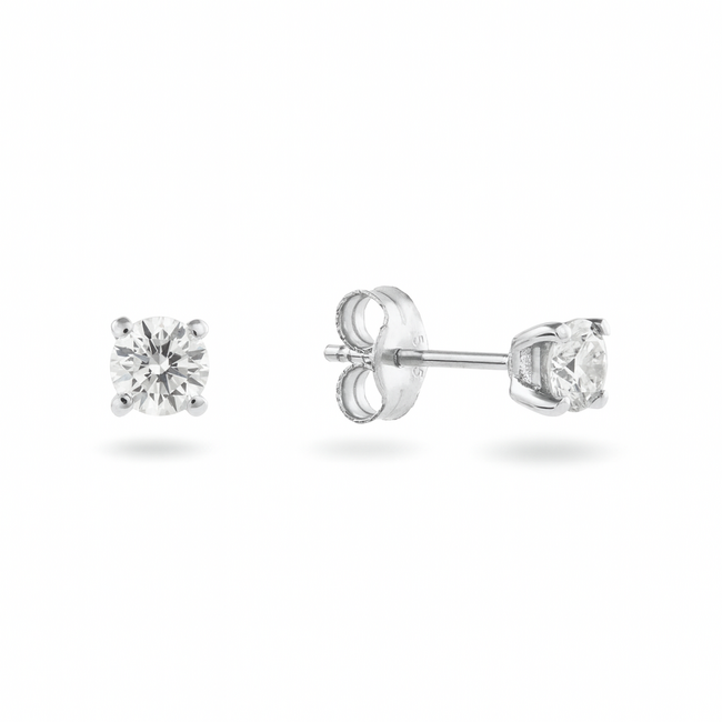 Solitaire Moderne - 0.40 ct. - diamanten oorstekers