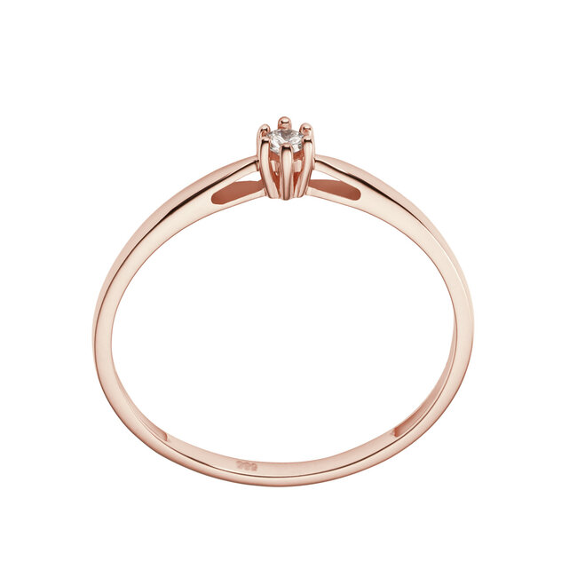 Solitaire Classique - 0.05 ct. - Diamanten ring