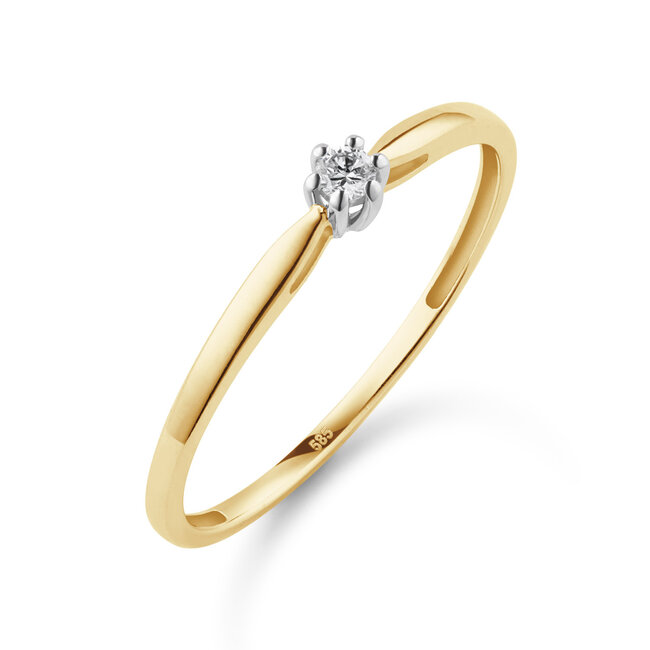 Solitaire Classique - 0.05 ct. - Diamanten ring