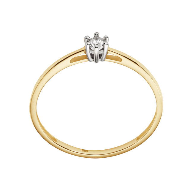 Solitaire Classique - 0.10 ct. - Diamanten ring