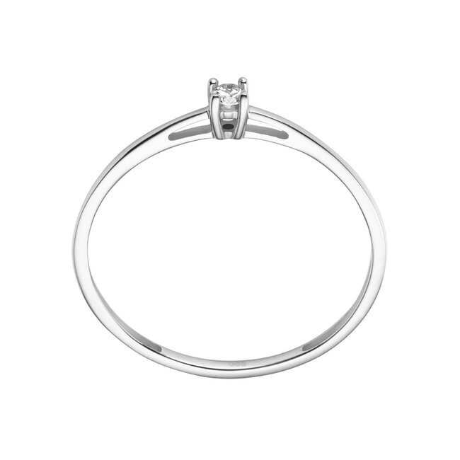 Solitaire Moderne - 0.05 ct. - diamanten ring