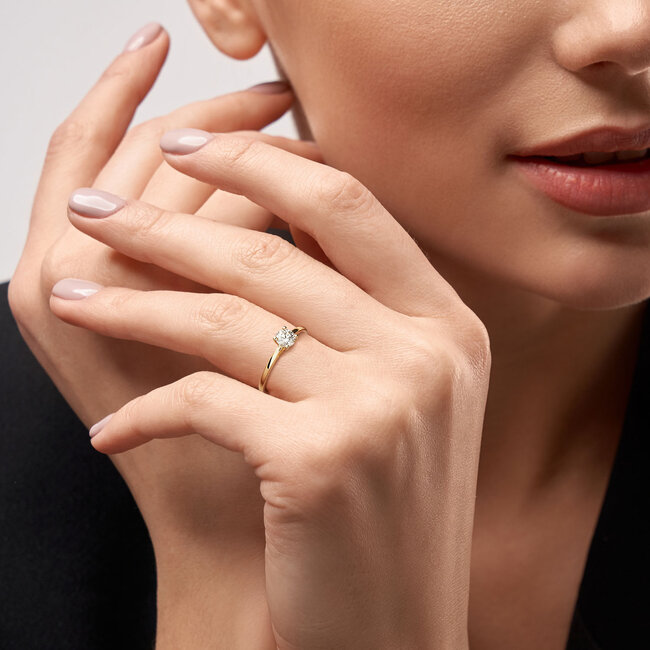 Solitaire Moderne - 0.50 ct. - diamanten ring