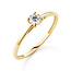 Solitaire Moderne - 0.30 ct. - diamanten ring