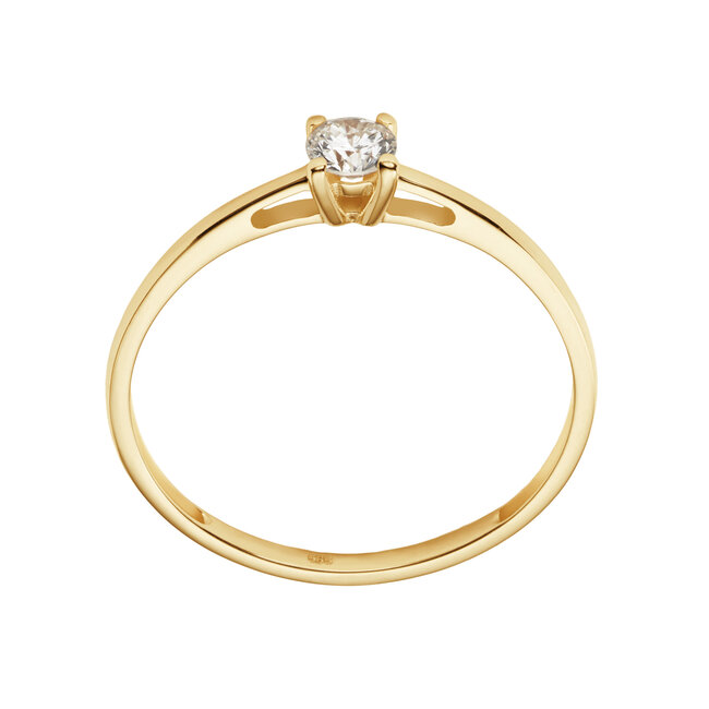 Solitaire Moderne - 0.20 ct. - diamanten ring
