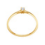 Solitaire Moderne - 0.10 ct. - diamanten ring