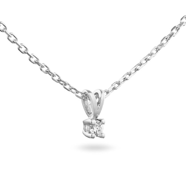 Solitaire Moderne - 0.05 ct. - Diamanten Ketting