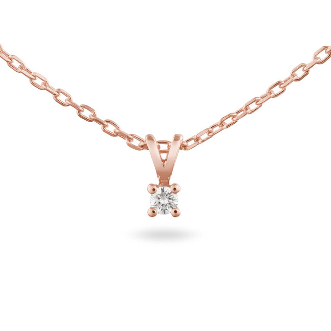 Solitaire Moderne - 0.05 ct. - Diamanten Ketting