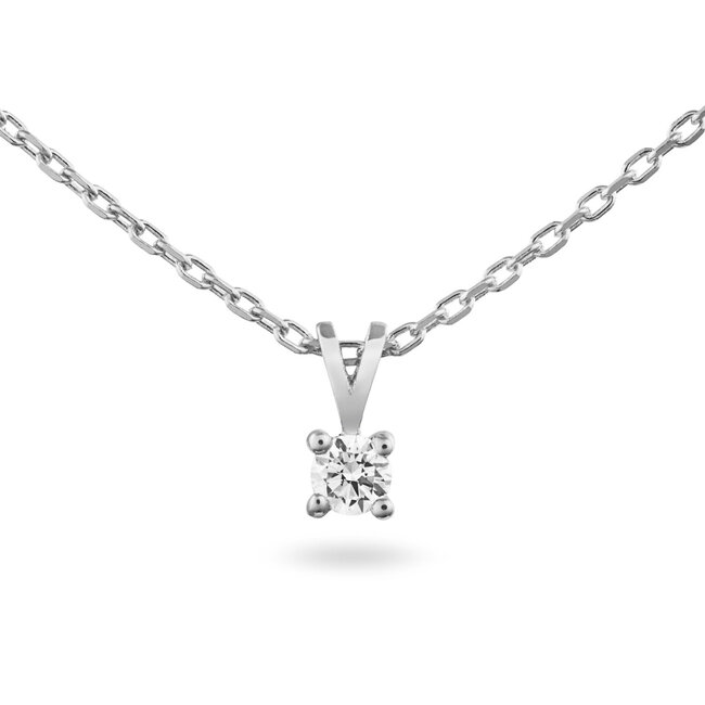 Solitaire Moderne - 0.15 ct. - Diamanten Ketting