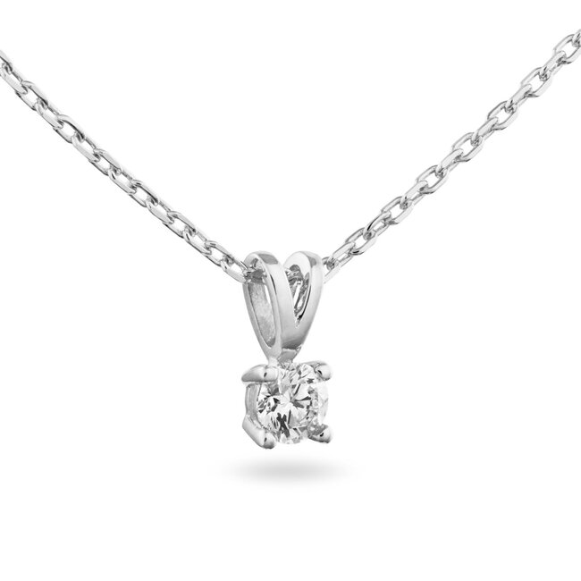 Solitaire Moderne - 0.20 ct. - Diamanten Ketting