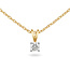 Solitaire Moderne - 0.20 ct. - Diamanten Ketting