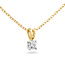 Solitaire Moderne - 0.20 ct. - Diamanten Ketting