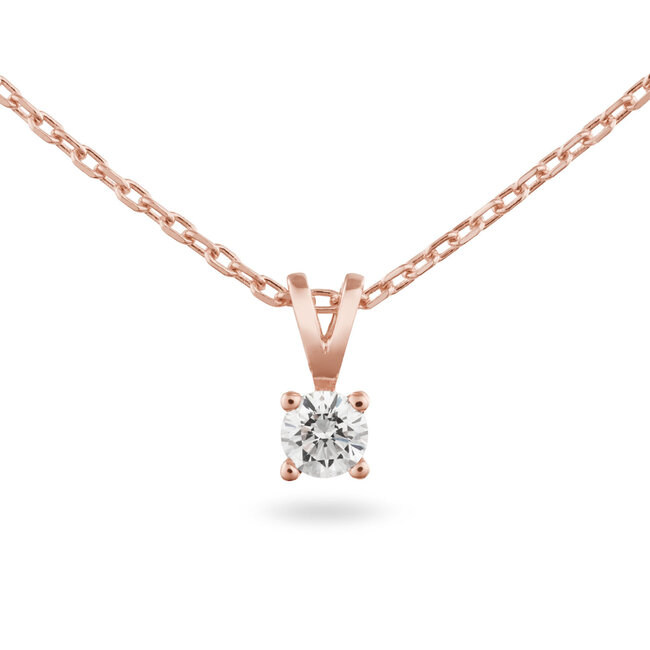 Solitaire Moderne - 0.20 ct. - Diamanten Ketting