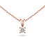 Solitaire Moderne - 0.20 ct. - Diamanten Ketting