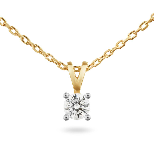 Solitaire Moderne - 0.30 ct. - Diamanten Ketting