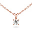 Solitaire Moderne - 0.30 ct. - Diamanten Ketting