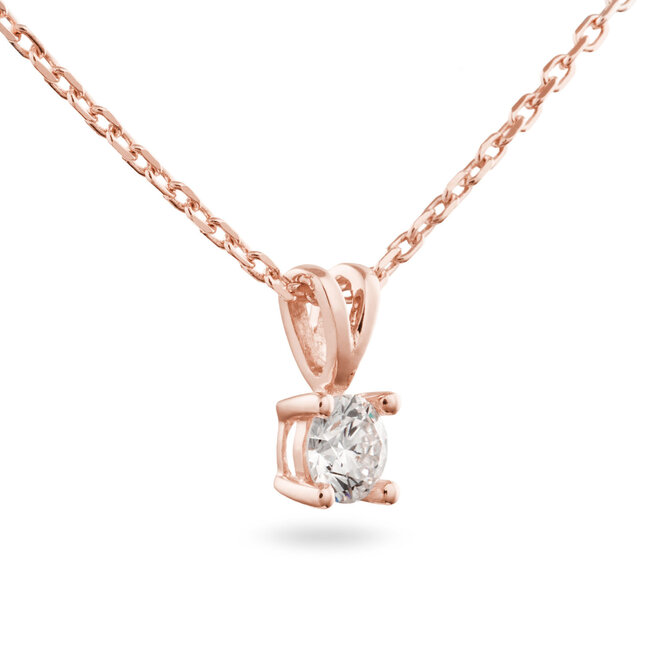 Solitaire Moderne - 0.30 ct. - Diamanten Ketting