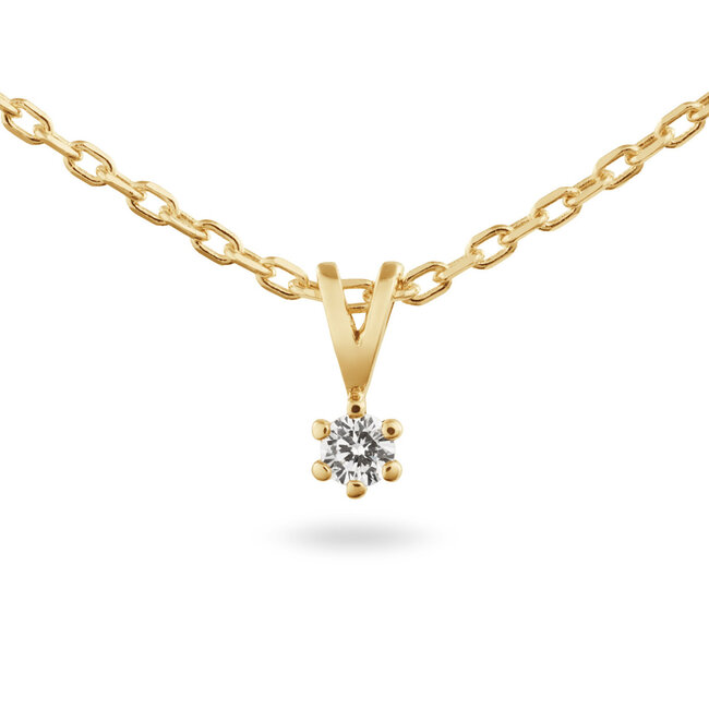 Solitaire Classique - 0.10 ct. - Diamanten Ketting