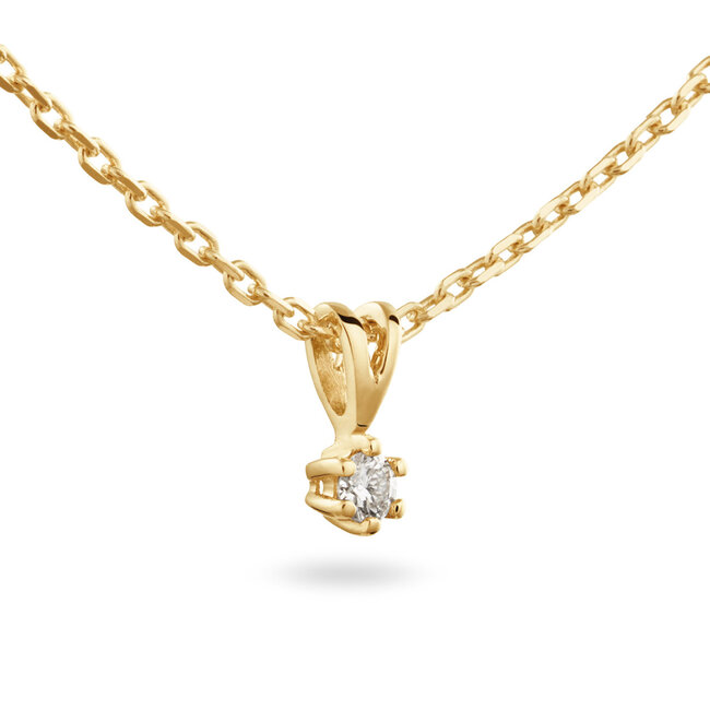 Solitaire Classique - 0.10 ct. - Diamanten Ketting