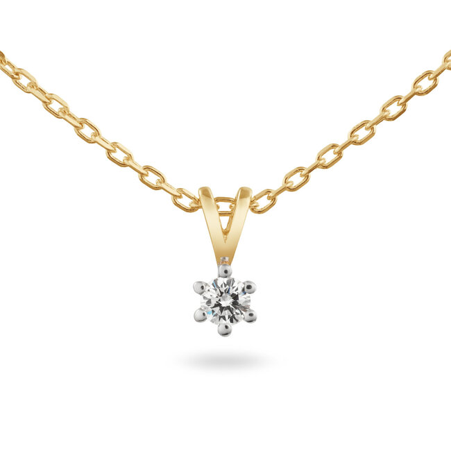 Solitaire Classique - 0.10 ct. - Diamanten Ketting