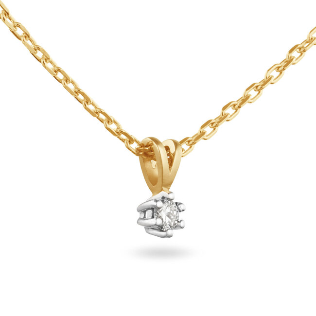 Solitaire Classique - 0.10 ct. - Diamanten Ketting