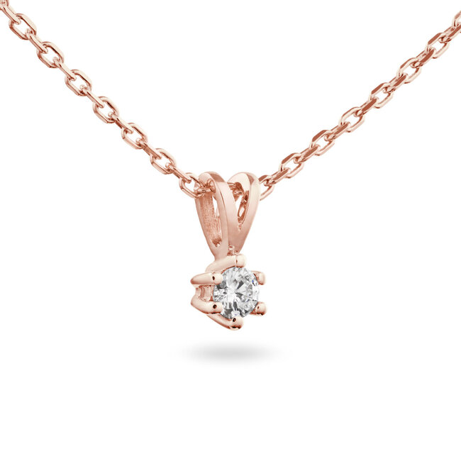 Solitaire Classique - 0.15 ct. - Diamanten Ketting