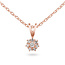 Rosette - 0.13 ct. - diamanten ketting