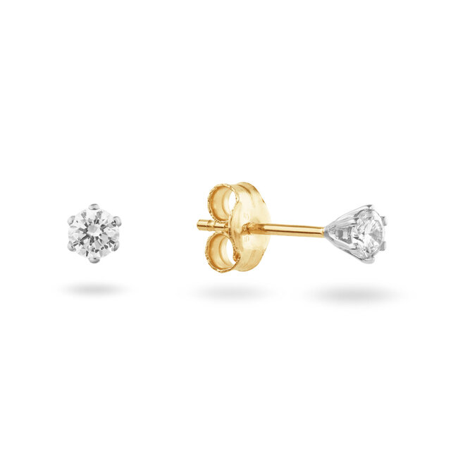 Solitaire Classique - 0.20 ct. - Diamanten oorstekers