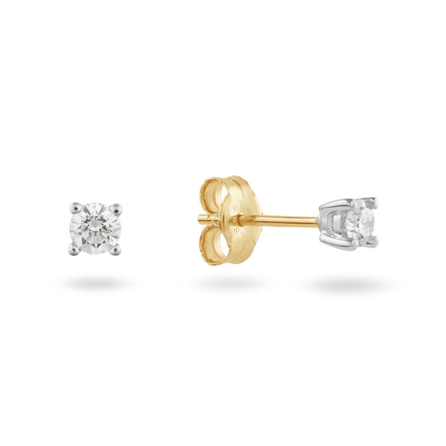 Solitaire Moderne - 0.20 ct. - diamanten oorstekers