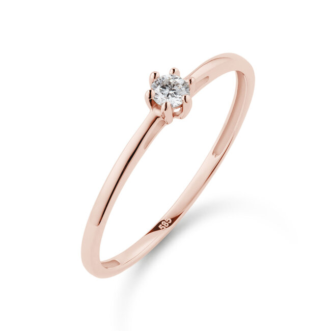 Solitaire Classique - 0.10 ct. - Diamanten ring
