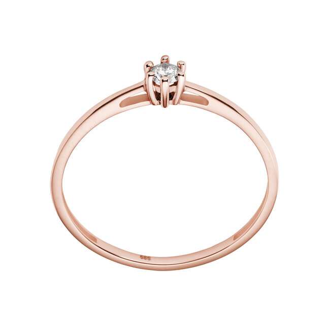 Solitaire Classique - 0.10 ct. - Diamanten ring