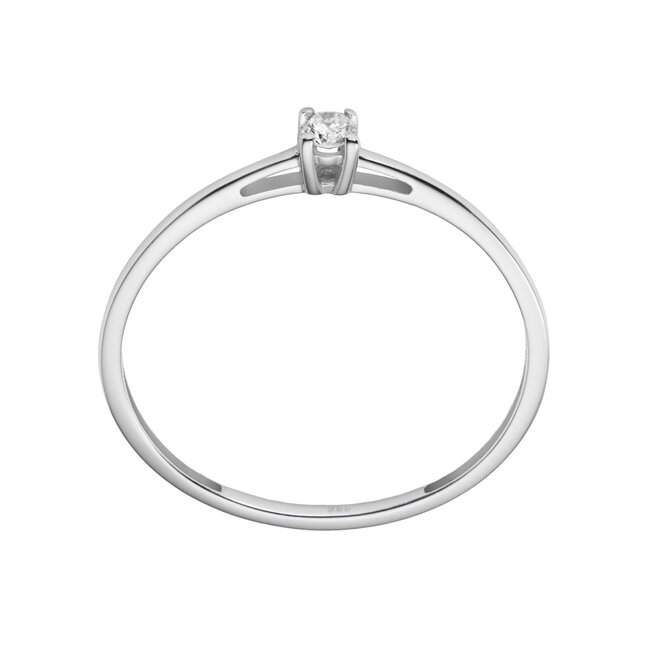 Solitaire Moderne - 0.10 ct. - diamanten ring