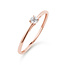 Solitaire Moderne - 0.10 ct. - diamanten ring