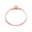 Solitaire Moderne - 0.10 ct. - diamanten ring