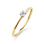 Solitaire Moderne - 0.10 ct. - diamanten ring