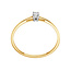 Solitaire Moderne - 0.10 ct. - diamanten ring