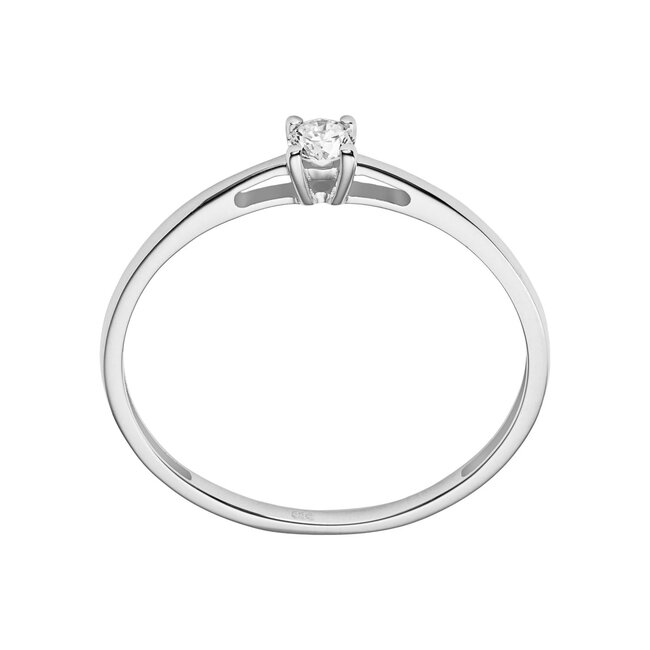 Solitaire Moderne - 0.15 ct. - diamanten ring