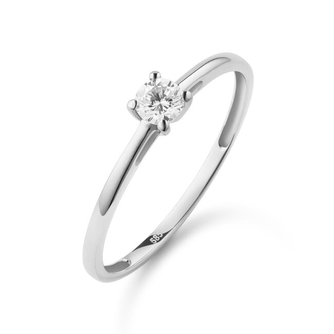 Solitaire Moderne - 0.20 ct. - diamanten ring