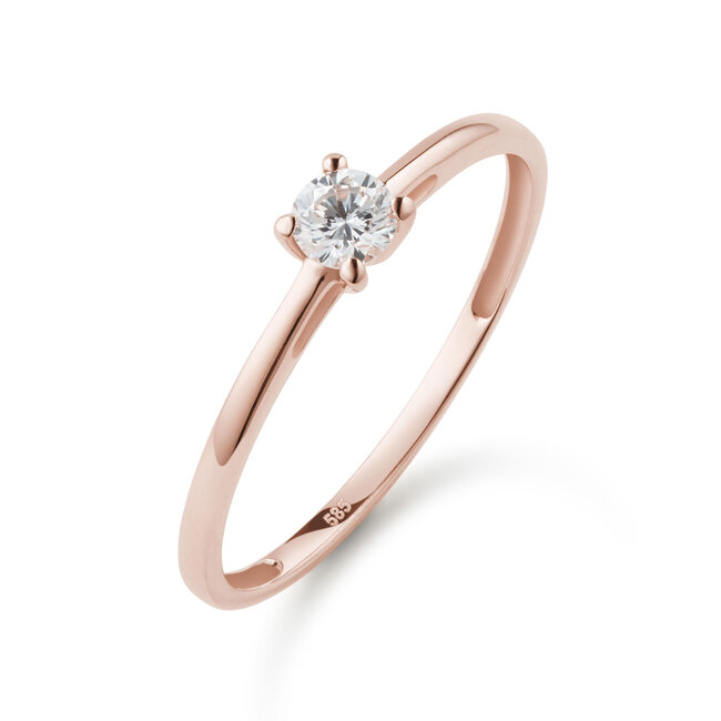 Solitaire Moderne - 0.20 ct. - diamanten ring