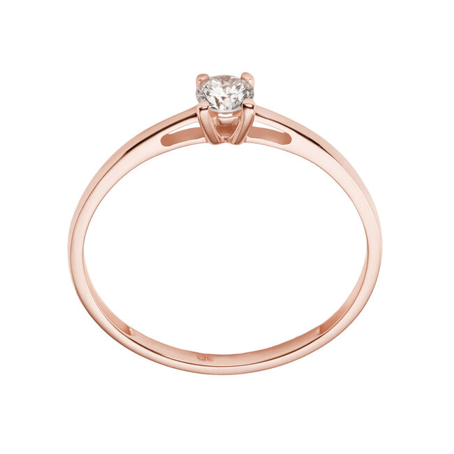Solitaire Moderne - 0.20 ct. - diamanten ring