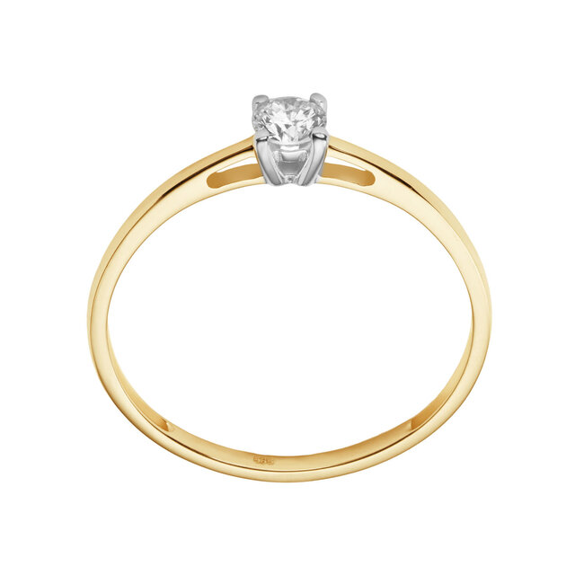 Solitaire Moderne - 0.20 ct. - diamanten ring