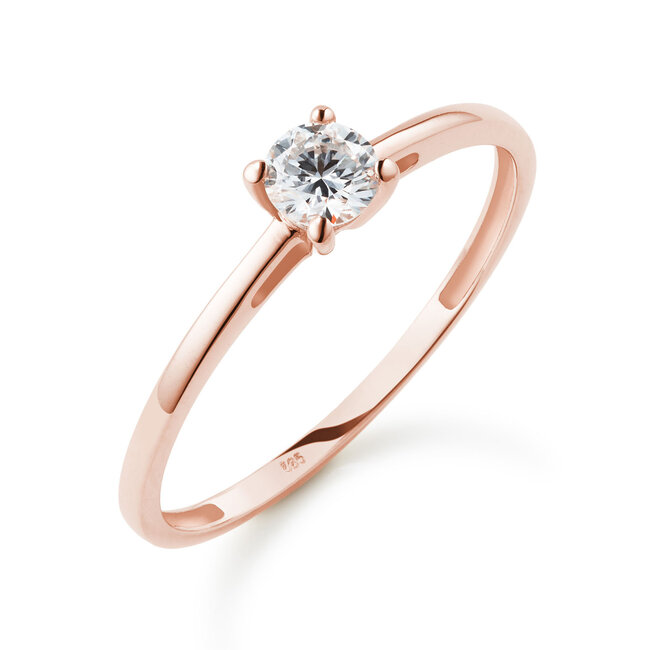Solitaire Moderne - 0.30 ct. - diamanten ring