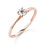 Solitaire Moderne - 0.30 ct. - diamanten ring