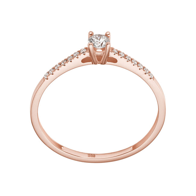 Solitaire Chic - 0.22 ct. diamanten ring