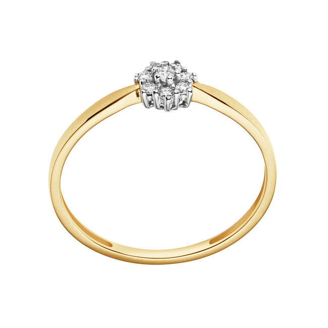 Rosette - 0.09 ct. - diamanten ring