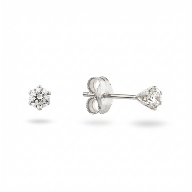 Solitaire Classique - 0.10 ct. - Diamanten oorstekers