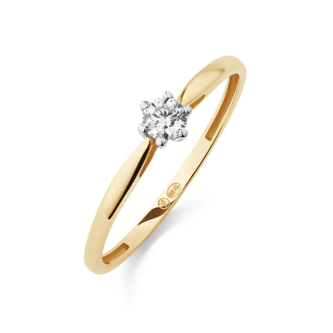 Solitaire Classique - 0.15 ct. - Diamanten ring
