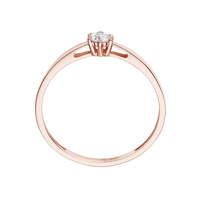 Solitaire Classique - 0.15 ct. - Diamanten ring