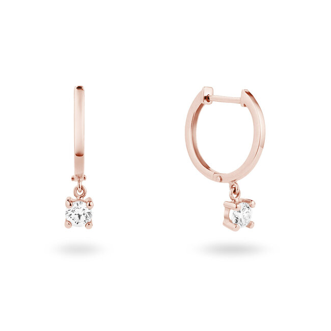 Solitaire Moderne - 0.30 ct. - diamanten oorhangers