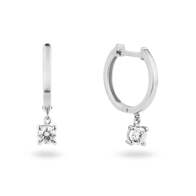Solitaire Moderne - 0.40 ct. - diamanten oorhangers